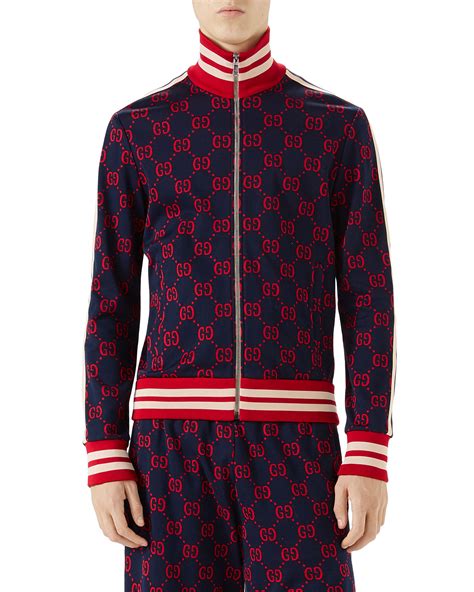 gucci gg jacquard jacket replica|gucci jacquard jacket slim large.